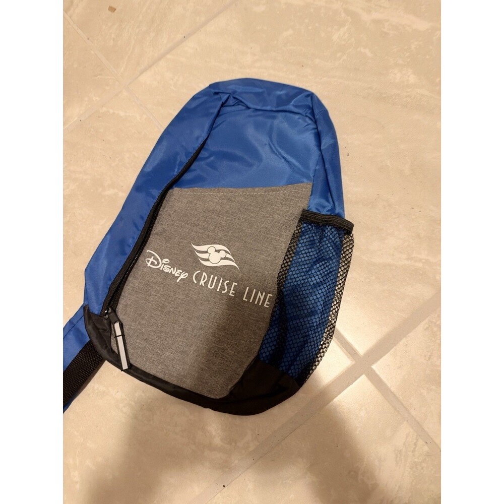 Disney Cruise Line Sling Shoulder Bag Backpack Crossbody Bag Blue Small DCL